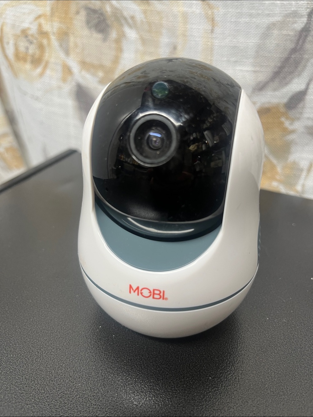 MOBI White and Black Home Security Camera MobiCam